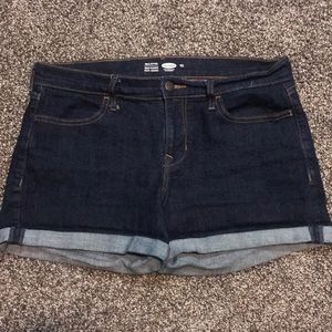 Old Navy Semi Fitted Dark Wash Shorts